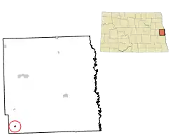 Location of Galesburg, North Dakota