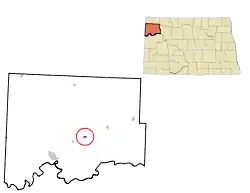 Location of Epping, North Dakota