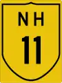 National Highway 11 shield}}