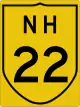 National Highway 22 shield}}