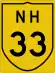 National Highway 33 shield}}