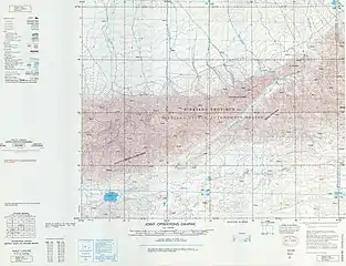 Map including part of Niya (Minfeng) County (DMA, 1979)