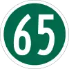 Route 65 marker