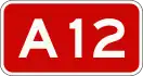 A12 motorway shield}}