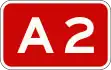 A2 motorway shield}}