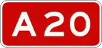 A20 motorway shield}}