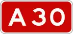 A30 motorway shield}}