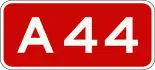 A44 motorway shield}}