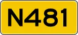 Provincial highway 481 shield}}