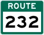 Route 232 marker