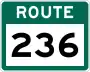 Route 236 marker