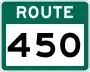 Route 450 marker