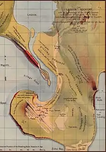 Map of St. Paul Island drawn by Elliott in 1890