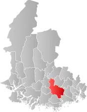 Øyslebø og Laudal within Vest-Agder