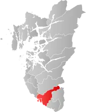 Eigersund within Rogaland