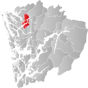 Hosanger within Hordaland