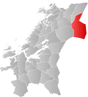 Lierne within Trøndelag