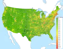 Image 7The concentration of NRHP listings throughout the U.S. (from United States National Register of Historic Places listings)