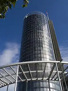 RWE Tower in Essen by Christoph Ingenhoven, completed in 1997