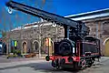 Locomotive Crane Display at Innovation Plaza