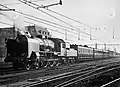 NS 4011 with a passenger train at Utrecht C.S. (1950)