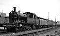 NS 6107 with a train near Hilversum. (July 1935)