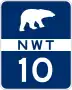 Inuvik–Tuktoyaktuk Highway marker