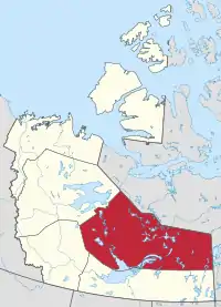 Location within the Northwest Territories