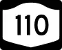 New York State Route 110 marker