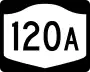 New York State Route 120A marker