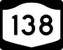 New York State Route 138 marker