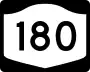 New York State Route 180 marker