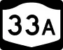 New York State Route 33A marker