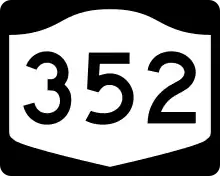 New York State Route 352 marker