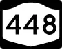 New York State Route 448 marker