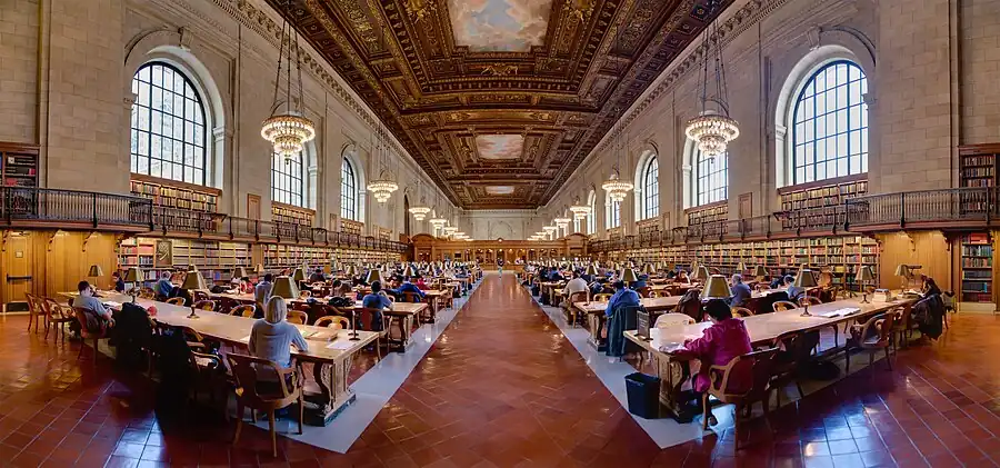 Image 32The research room at the New York Public Library  (from Portal:Architecture/Academia images)