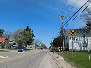 The hamlet of Java Center along Route 78 and Route 98.