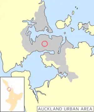 Location in Auckland