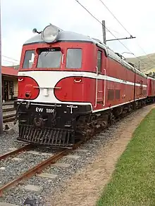 EW 1806 in the Moorhouse station yard at the Ferrymead Heritage Park.