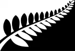 Silver Fern (Black & White) by Alofi Kanter