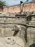 Gilded drinking fountain in Bhaktapur, Nepal