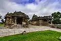 Frontal view of the Nageshvara-Chennakeshava - twin Temples of Mosale