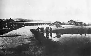 The first building of Nagoya Station, Opened 1 May 1886