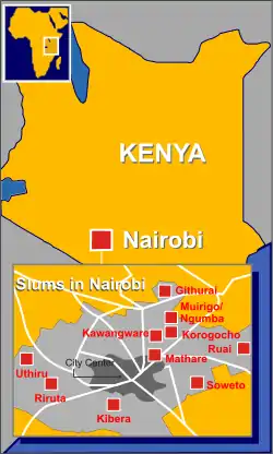 Nairobi slums locations