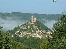 A general view of Najac