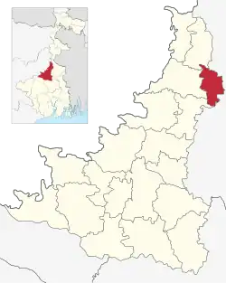 Location in West Bengal