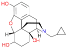 Chemical structure of naltrexol.