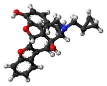 Ball-and-stick model of naltriben