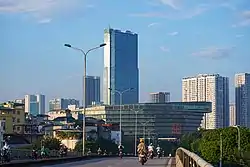 AON Landmark 72 and JW Marriott Hanoi hotel seen from Me Tri overpass