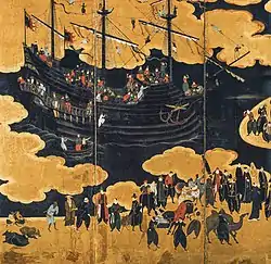 Image 21The Black Ship Portuguese traders that came from Goa and Macau once a year (from History of Japan)